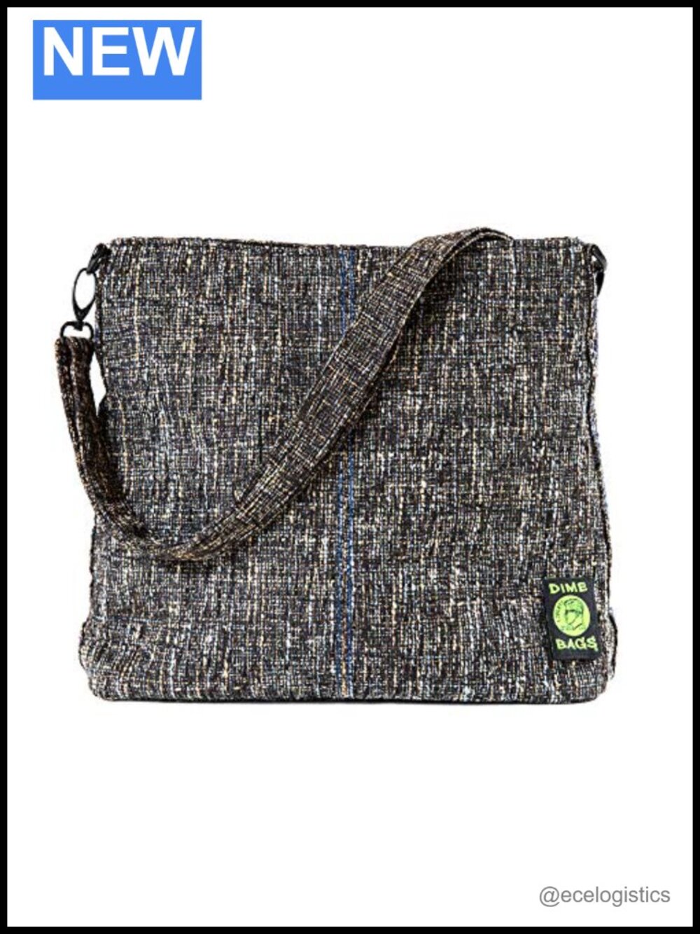Large Tote Bag with 8 Pockets, Adjustable Strap & Removable Patch,